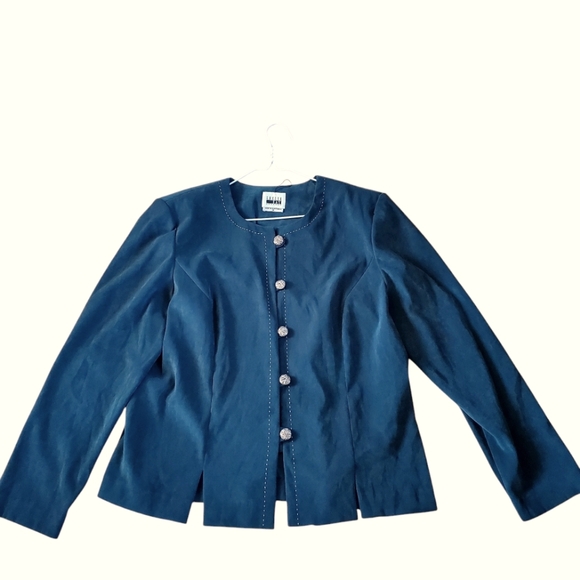 Leslie Fay SUEDETTE JACKET size 16 - Picture 1 of 7